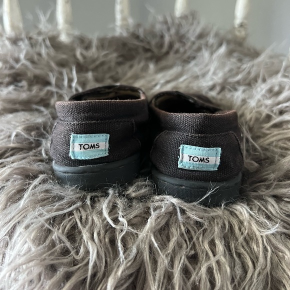 Toddler Toms black canvas size 10T - Picture 3 of 4